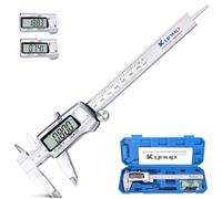 Kynup Calibro Digitale 150mm Professionale, LCD Grande, Acciaio Inox, Conversione MM/Inch, Calibro Elettronico - Ideale per Officina, Meccanica, Fai da Te