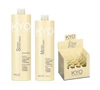 KYO Restruct System Shampoo + Maschera + Fiale Ristrutturanti con Cheratina