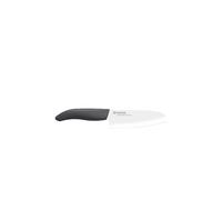 Kyocera FK-140 WH-BK NATURE Coltello Santoku, 14 cm, manico in bioplastica, lama affilata in ceramica di zirconio, affilata a mano, leggera, non corrosiva, senza trasferimento di sapori