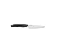 Kyocera FK110WH Coltello Frutta e Verdura, Lama Ceramica Bianca, 110 mm, Manico ABS Nero