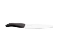 Kyocera Gen Coltello in Ceramica Bianca microzigrinata, Nero, 180