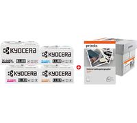 Kyocera + Prindo Universal Papier 2500 Blatt Value Pack nero / ciano / magenta / giallo / Bianco Originale TK-5480 MCVP