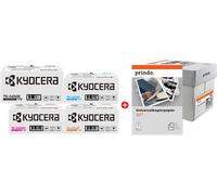 Kyocera + Prindo Universal Papier 2500 Blatt Value Pack nero / ciano / magenta / giallo / Bianco Originale TK-5450 MCVP