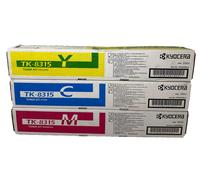 KYOCERA TK-8315Y TK-8315C TK-8315M ORIGINALE GIALLO CIANO MAGENTA TASKALFA 2550c