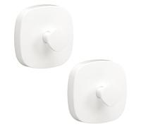KYOEON 2 ganci a ventosa, impermeabili, con ventosa extra forti, per finestre, vetro, cucina, bagno, superficie liscia, portata 5 kg, colore bianco