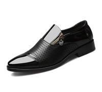 KYOESCAI Scarpe da Uomo Formali Mocassini con Cerniera per Feste Serali | Uomo Mocassini Classiche Oxford Da Uomo Scarpe Da Lavoro Scarpe Di Guida Moda Scarpe Da Sposa