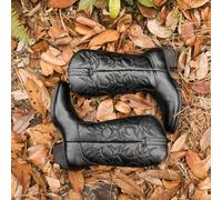 KYOESCAI Stivali da Cowboy da Uomo Punta A Punta metà Polpaccio Stivali Tacco A Blocco,Nero,42 EU