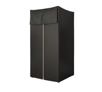 KYOFIS Camerino pieghevole, camerino portatile con tenda oscurante for boutique, negozi, centri commerciali, uffici, eventi, ganci for telaio, leggero(Black,80 * 80cm)