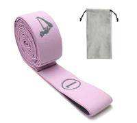 KYOFIS Fascia Elastica Regolabile con Anelli a Doppio Strato, Cinghia di Stretching Portatile for Allenamento di flessibilità, Yoga, Danza, Fitness, Uso Domestico e in Viaggio(Pink,100cm)