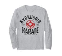 Kyokushin Karate Do Arti Marziali Giappone Tokyo Vintage Maglia a Manica
