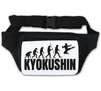 Kyokushin Karate Evoluzione Umana Marsupio Divertente Marsupio Bianco
