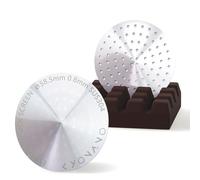 KYONANO Puck Screen 58,5 mm, spessore 0,8 mm, per portafiltro, in acciaio inox 150 μm, per caffè e schermo 58,5, accessorio per macchina da caffè