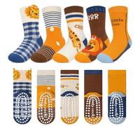 Kyopp 5 Paia Calzini per Bambini e Ragazze e Ragazzi Divertenti Calzini Animali in Cotone Unisex per Crew Socks 21-37