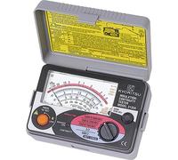 KYORITSU KEW 3132A - Tester Analogico per Elettricista, Multimetro per Misura della Resistenza di Isolamento a Bassa Tensione e Test Continuità con Corrente di Cortocircuito di 200 mA, Grigio