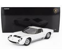 KYOSHO 1/18 LAMBORGHINI MIURA P400 1968 BIANCO ARGENTO MODELLINO STATICO DIECAST