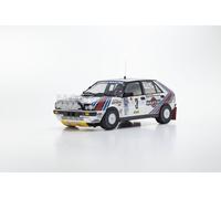 MODELLINO AUTO STATICO KYOSHO LANCIA DELTA HF MARTINI RALLY MONTECARLO 1988 SABY