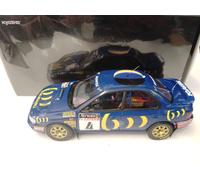 MODELLINO AUTO STATICO IMPREZA 555 #4 MCRAE WINNER RALLY RAC LOMBARD 1994 1/18