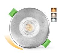 KYOTECH 3CCT Faretti LED da Incasso per Cartongesso Dimmerabile 60-75mm, 7W 770LM 230V Faretto Incasso Ultra Sottili, IP65 Faretti da Incasso per Bagno Soggiorno, Set di 1 Colore Nichel Spazzolato