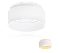 KYOTECH Faretto da soffitto a LED a luce indiretta incl. 5W Modulo LED Lampadina Bianco caldo 3000K Plafoniera LED Soffitto Faretto 400LM,Faretti da incasso design,Bianco opaco Apparecchio a plafone