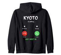 Kyoto Chiama e Devo Andare in Giappone in Viaggio Felpa con Cappuccio