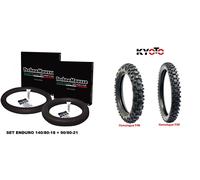 KYOTO COPPIA GOMME + COPPIA MOUSSE TECHNOMOUSSE ENDURO 90/90/21 + 140/80/18