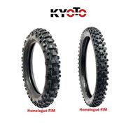 KYOTO COPPIA GOMME ENDURO TERRENO MISTO/DURO 90/90/21 + 140/80/18 OMOLOGATE FIM