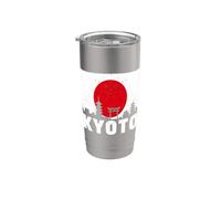 Kyoto Giappone Turistico Città Giapponese Sole Rosso Cultura giapponese Bicchiere termico in acciaio inox doppia parete