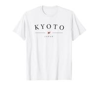 Kyoto Japan Flapping Flag Elegante e delicato Logo semplice Maglietta