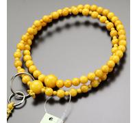 Kyoto Juzu Giapponese Buddista Mala Bracciale Jodo-Shu 5A 'Old Ambra per Donna