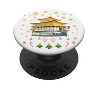 Kyoto, Kinkaku-ji, padiglione d'oro, Giappone, Natale PopSockets PopGrip Adesivo