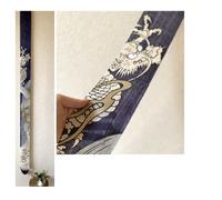 Kyoto Tappezzeria da Parete Dipinto a Mano Lino Rising Dragon Gateway To Success