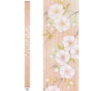 Kyoto Tappezzeria da Parete Dipinto Lino Double-Flowered Ciliegia Albero Molla
