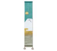 Kyoto Tappezzeria da Parete Piccolo Dipinto Lino Mt.Fuji Blu Invernale Giappone