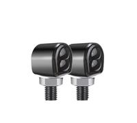 KYPSZQPSH 2 pezzi 8 mm mini indicatori di direzione a LED for motocicletta lampada lampeggiante 12 V luci di segnalazione lampeggianti ambra
