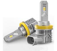 KYPSZQPSH 2 pezzi bianco giallo switchback luce bicolore H8 H11 LED 9006 HB4 9145 H10 CANBUS LED fendinebbia DRL lampada di guida 12000LM (Color : Dual White Yellow, Size : H8 H9 H11 H16(JP))