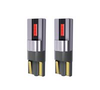 KYPSZQPSH 2 pezzi LED for auto T10 W5W Canbus ad alta potenza 1860 CSP Illuminazione specchietto interno Lampada porta Indicatore di ingombro Lampada di segnalazione(RED_T10)
