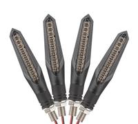 KYPSZQPSH 4/2 pezzi di indicatori di direzione posteriori a LED for motocicletta, 12 V, freccia, luce lampeggiante color ambra(4PCS)