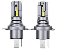 KYPSZQPSH H1 H7 LED dimensioni 1:1 Lampadine for fari for auto Mini Turbo Lampada frontale 3570 Chip CSP Wireless H4 LED Lampade for auto 6500K Bianco 12V (Color : H4)