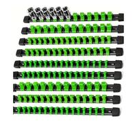 KYPSZQPSH Set porta bussole in plastica da 9 pezzi compatibile con supporti multiuso da 1/2", 3/8" e 1/4"(Green)