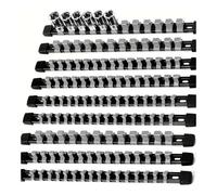 KYPSZQPSH Set porta bussole in plastica da 9 pezzi compatibile con supporti multiuso da 1/2", 3/8" e 1/4"(Gray)