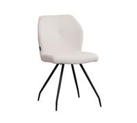 Kyra 1R, Sedia, Supporto Nero, Fodera Beige (02)
