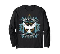 Kyrie Eleison Cristiani Messa Tradizionale Latina Lord Maglia a Manica