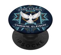 Kyrie Eleison Cristiani Messa tradizionale latina Lord PopSockets PopGrip Adesivo