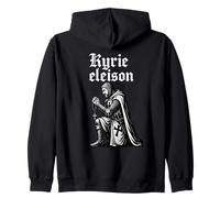 Kyrie Eleison - Guerriero cattolico della Preghiera Felpa con Cappuccio