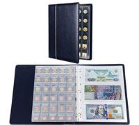 Kyrio Album da Collezione di Monete, 150 Tasche Monete 24 Pezzi Custodia per Espositore per Soldi di Carta, Porta Monete per Forniture di Raccolta, Timbro di Penny di Banconote