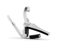 Kyser Quick-Change Capotasto per chitarra acustica a sei corde, Argento, KG6S