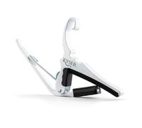 Kyser Quick-Change Capotasto per chitarra acustica a sei corde, Bianco, KG6W