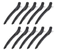 KYSUN 10 Pezzi Fermagli per Capelli a Becco D'anatra, Styling Clip per Capelli, Fermagli per Capelli per lo Styling Della Sezione, Pinze per Capelli Professionali per Parrucchiere, Nero