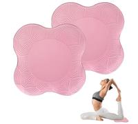 KYSUN 2 Pezzi Ginocchiere da yoga, Tappetini per Ginocchiere antiscivolo, Cuscini per Le Ginocchia per Yoga, Comodo Supporto Yoga Pad, Tappetino Ginocchia, Cuscino Pilates Antiscivolo (Rosa)