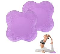 KYSUN 2 Pezzi Ginocchiere da yoga, Tappetini per Ginocchiere antiscivolo, Cuscini per Le Ginocchia per Yoga, Comodo Supporto Yoga Pad, Tappetino Ginocchia, Cuscino Pilates Resistenti all'Usura (Viola)